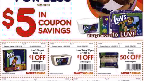 Family Dollar 'Luv Your Baby' Circular