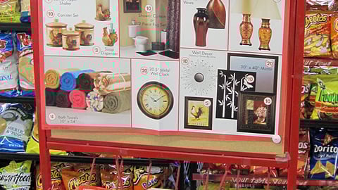 Family Dollar 'Home Makeover' Circular Rack Sign