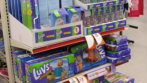 Family Dollar 'Luv Your Baby' Endcap