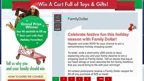 Family Dollar 'Holiday Dream Dash' Online Ad