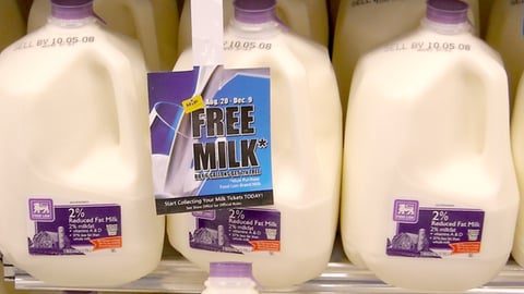 Food Lion 'Free Milk' Dangler