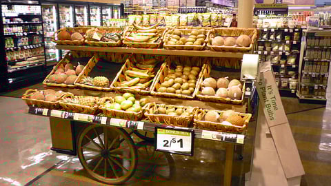 Food Lion Fruit Cart