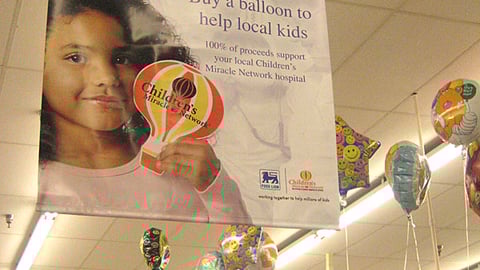 Food Lion Children's Miracle Network Ceiling Banner