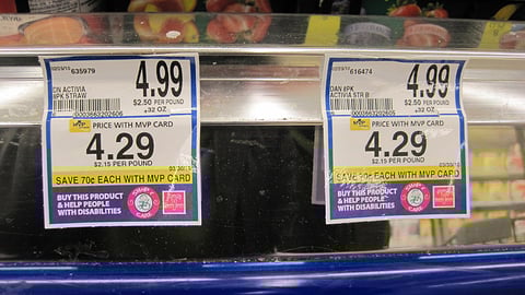 Food Lion 'Shop & Care' Shelf Signs