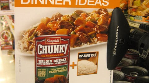 Campbell's Chunky 'Quick & Easy' Shelf Talker