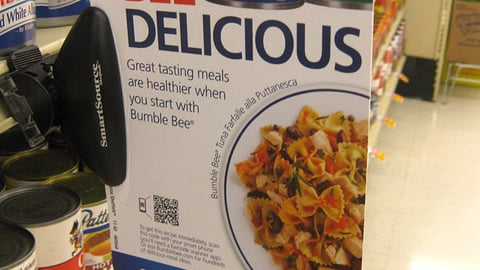 Bumble Bee 'Bee Delicious' Shelf Talker