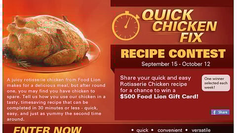 Food Lion 'Quick Chicken Fix' Online Ad