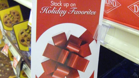 Food Lion 'Holiday Favorites' Shelf Talker
