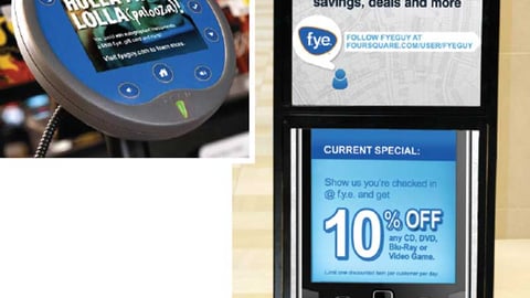 F.Y.E. Listening/Viewing Stations and Signage