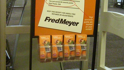 Fred Meyer 'Earn Your Points' Stanchion