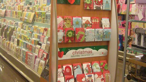 Fred Meyer Holiday Greeting Card Endcap
