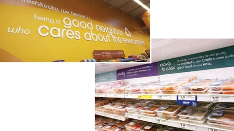 Tesco Fresh & Easy Wall Signage