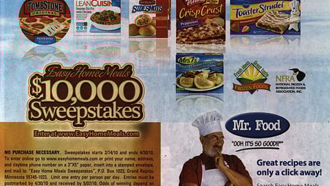 NFRA 'Easy Home Meals' FSI