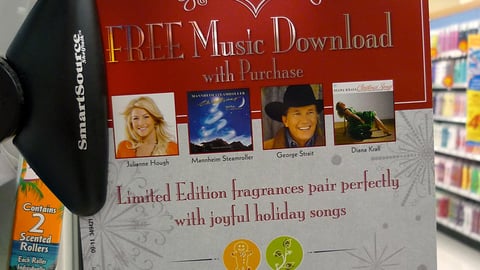 Glade Music Incentive Shelf Talker