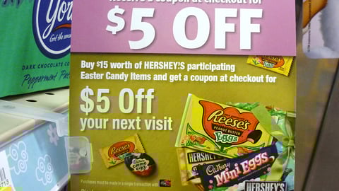 Hershey's Fry's Easter Shelf Talker