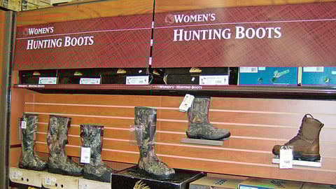 Gander Mountain Footwear Wall