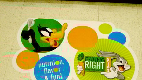 Safeway Eating Right Kids Floor Cling