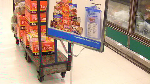 Giant "Fill Your Freezer" Offer Sign