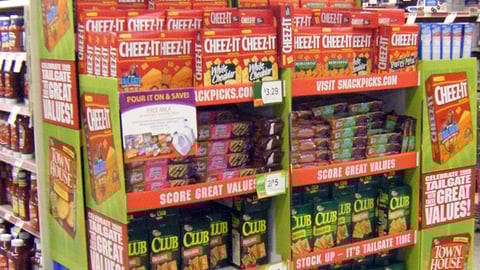 Cheez-It Tailgate Endcap