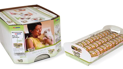 Fancy Feast Custom Pack Shelf Merchandiser