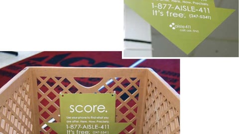 Aisle411 Green Arrow Signage