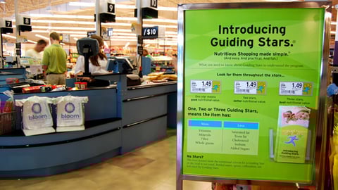 Guiding Stars Stanchion Sign