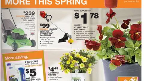 Home Depot 'More Saving' Circular Cover
