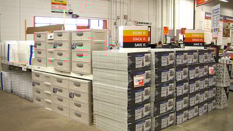 The Home Depot Storage Container Merchandising