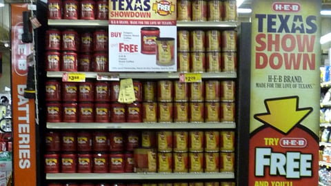 H-E-B 'Texas Showdown' Endcap