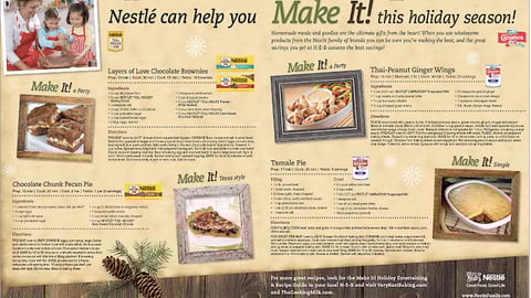 H-E-B Nestle Holiday Recipe Ad
