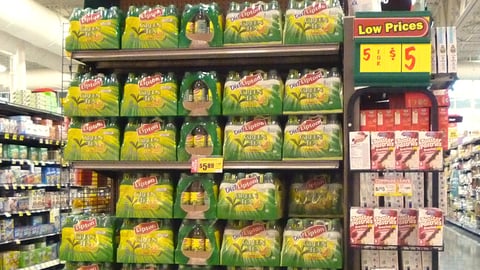 H-E-B Lipton Green Tea Endcap