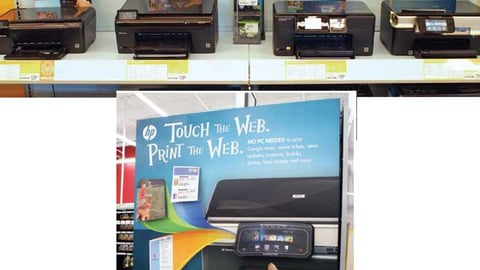 HP PhotoSmart Printer Displays