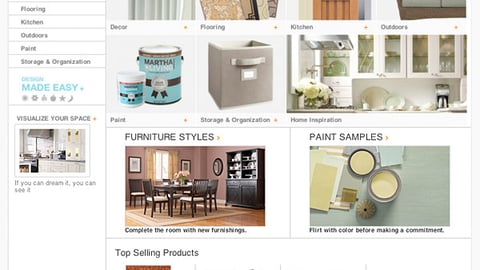 Home Depot Martha Stewart Living Microsite