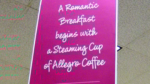 Whole Foods Allegro Valentine's Day Ceiling Banner