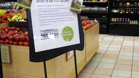 Whole Foods 'Health Starts Here' Stanchion