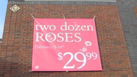 Whole Foods Valentine's Day Outdoor Banner