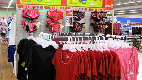 Walmart 'Love Is' Apparel Rack Headers