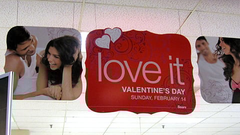 Sears 'Love It' Valentine's Day Ceiling Signs