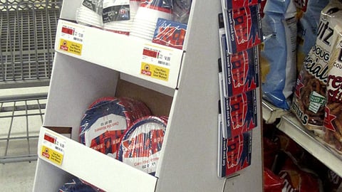 Hallmark Super Bowl Paper Goods Shipper