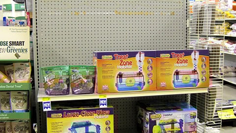 PetSmart CritterTrail Treat Zone Endcap