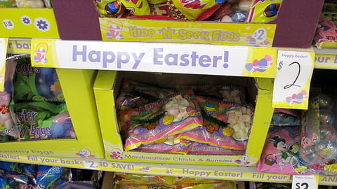 Family Dollar Easter Candy Merchandising