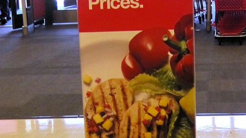 Target 'Fresh Groceries' Stanchion