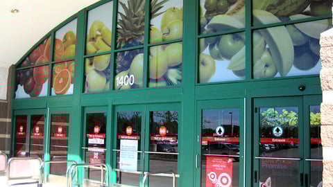 Target 'Fresh Groceries' Window Clings