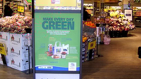 Safeway Promotional Stanchion Sign