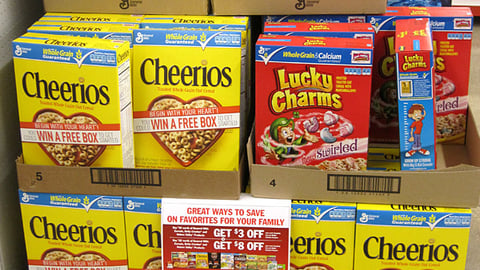 Meijer Cheerios 'Save on Favorites' Sign