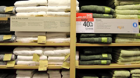 Sears 'How to Buy a Towel' Sign