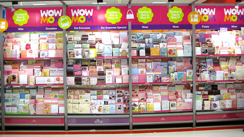 Target 'Wow Mom' Greeting Card Display