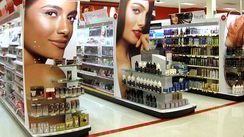 Target Beauty Endcaps