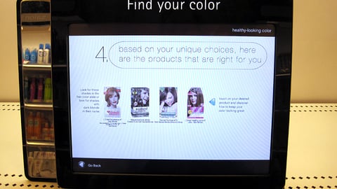 Target Hair Color Shelf Kiosk