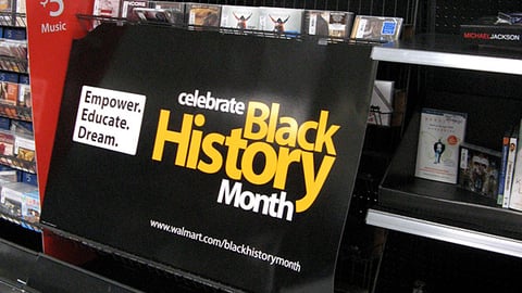 Walmart 'Black History Month' Music Display